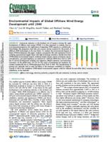 Environmental impacts of global offshore wind energy development until 2040