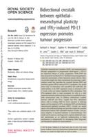 Bidirectional crosstalk between epithelial-mesenchymal plasticity and IFN gamma-induced PD-L1 expression promotes tumour progression