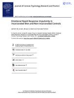 Emotional Rapid Response Impulsivity in Incarcerated Men and Non-Incarcerated Controls