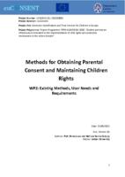 D2.3 Methods for obtaining parental consent and maintaining children rights