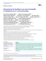 Desmopressin for bleeding in non-severe hemophilia A