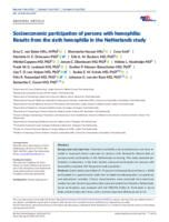 Socioeconomic participation of persons with hemophilia