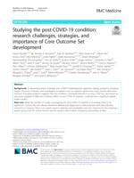 Studying the post-COVID-19 condition