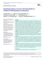 Estimating incidence of venous thromboembolism in COVID-19