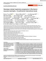 Genotype-related respiratory progression in Duchenne muscular dystrophy