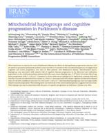 Mitochondrial haplogroups and cognitive progression in Parkinson's disease