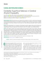 Cerebellar superficial siderosis in cerebral amyloid angiopathy