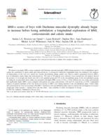 BMI-z scores of boys with Duchenne muscular dystrophy already begin to increase before losing ambulation