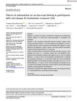 Effects of solriamfetol on on-the-road driving in participants with narcolepsy