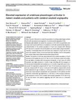 Elevated expression of urokinase plasminogen activator in rodent models and patients with cerebral amyloid angiopathy