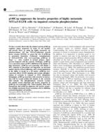 p140Cap suppresses the invasive properties of highly metastatic MTLn3-EGFR cells via impaired cortactin phosphorylation