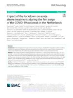 Impact of the lockdown on acute stroke treatments during the first surge of the COVID-19 outbreak in the Netherlands