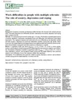 Work difficulties in people with multiple sclerosis