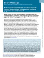 Factors associated with health-related quality of life (HRQoL) deterioration in glioma patients during the progression-free survival period