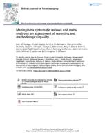 Meningioma systematic reviews and meta-analyses