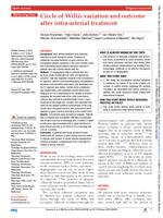 Circle of Willis variation and outcome after intra-arterial treatment