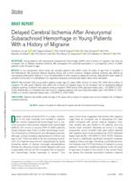 Delayed cerebral ischemia after aneurysmal subarachnoid hemorrhage in young patients with a history of migraine