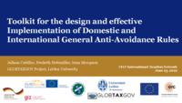 Toolkit for the design and effective Implementation of Domestic and International General Anti-Avoidance Rules