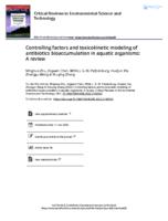 Controlling factors and toxicokinetic modeling of antibiotics bioaccumulation in aquatic organisms