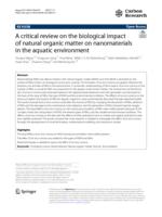 A critical review on the biological impact of natural organic matter on nanomaterials in the aquatic environment