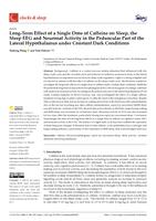 Long-term effect of a single dose of caffeine on sleep, the sleep EEG and neuronal activity in the peduncular part of the lateral hypothalamus under constant dark conditions