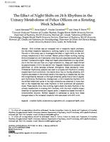 The effect of night shifts on 24-hour rhythms in the urinary metabolome of police officers on a rotating work schedule