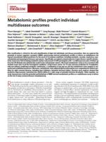 Metabolomic profiles predict individual multidisease outcomes
