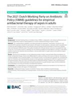 The 2021 Dutch Working Party on Antibiotic Policy (SWAB) guidelines for empirical antibacterial therapy of sepsis in adults