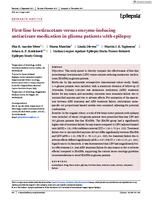 First-line levetiracetam versus enzyme-inducing antiseizure medication in glioma patients with epilepsy