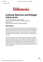 Acehnese fishermen and Rohingya rescue at sea
