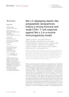 Bet v 1-displaying elastin-like polypeptide nanoparticles induce a strong humoral and weak CD4+ T-cell response against Bet v 1 in a murine immunogenicity model