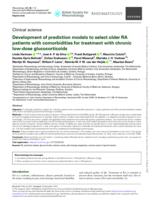 Development of prediction models to select older RA patients with comorbidities for treatment with chronic low-dose glucocorticoids
