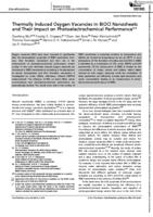 Thermally induced Oxygen vacancies in BiOCl nanosheets and their impact on photoelectrochemical performance