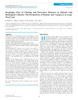 Dysphagia, fear of choking and preventive measures in patients with Huntington's disease