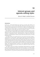 Interest groups and agenda-setting styles