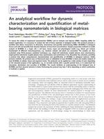 An analytical workflow for dynamic characterization and quantification of metal-bearing nanomaterials in biological matrices