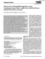 Mechanisms of sleep/wake regulation under hypodopaminergic State