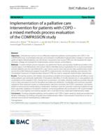 Implementation of a palliative care intervention for patients with COPD