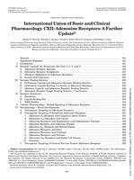 International Union of Basic and Clinical Pharmacology. CXII