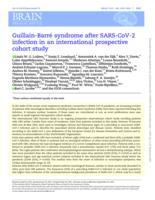 Guillain-Barre syndrome after SARS-CoV-2 infection in an international prospective cohort study