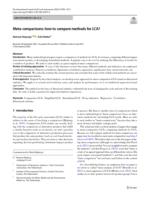 Meta-comparisons: how to compare methods for LCA