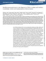 Bleeding assessment tools in the diagnosis of VWD in adults and children: a systematic review and meta-analysis of test accuracy