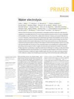 Water electrolysis