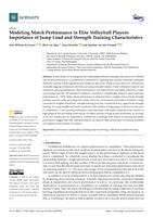 Modeling match performance in elite volleyball players