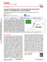 Imaging the magnetization of single magnetite nanoparticle clusters via photothermal circular dichroism
