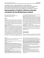 Harmonization of indirect reference intervals calculation by the Bhattacharya method