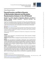 Thyroid function and risk of anemia