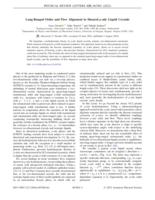 Long-ranged order and flow alignment in sheared p-atic liquid crystals