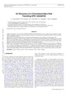 K2 discovery of a circumsecondary disk transiting EPIC 220208795