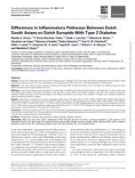 Differences in inflammatory pathways between Dutch South Asians vs Dutch Europids with type 2 diabetes